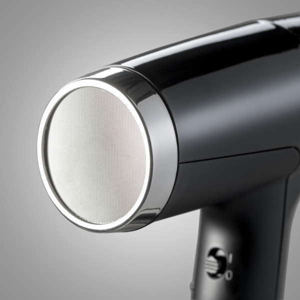Фен для волос BaByliss PRO Falco Black&Silver BAB8550BE, 2000 Вт, система ионизации, диффузор