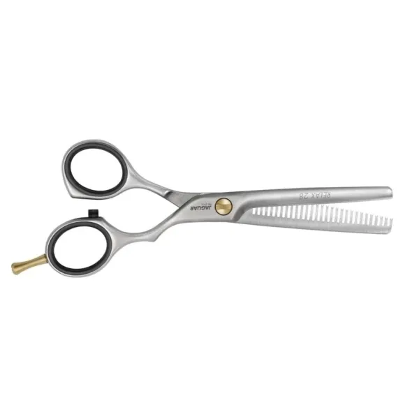Ножницы парикмахерские филировочные 5.5" Jaguar Pre Style Relax 28 J-83955, нерж. сталь, матовые, offset