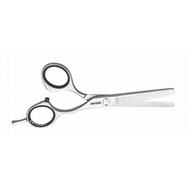 Ножницы парикмахерские филировочные 5.25” Jaguar Silver Line CM36 J-96525, 36 зубцов, Offset, Smart-Spin