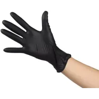 Перчатки нитриловые ультрапрочные JRL Nitrile Gloves JRL-MN2301L, черные, 100 шт, размер L