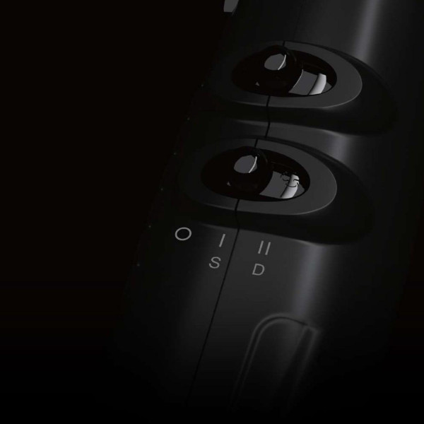 Фен для волос в кейсе JRL Forte Pro Black JRL-FP2020L 2400 Вт 20500 об/мин + распылитель JRL-BA2