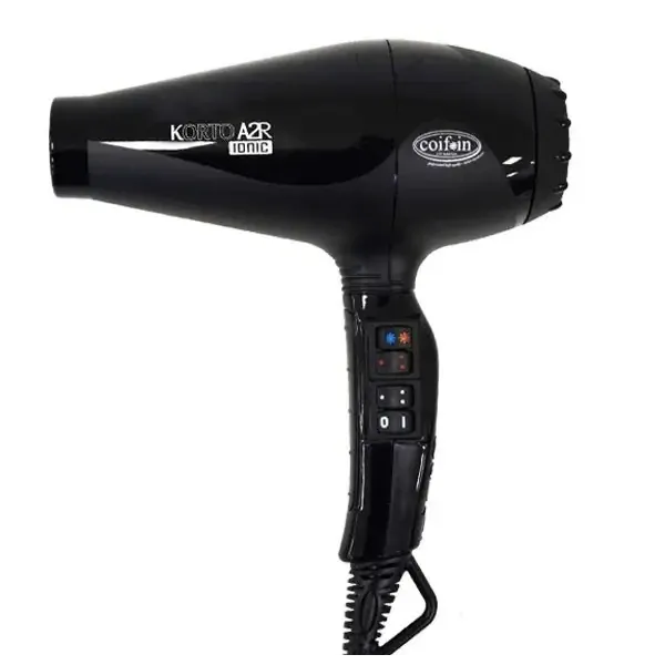 Фен для волос Coifin Korto Ionic KA2R-Ion Black 2400 Вт с ионизацией, 162 км/ч, 88 м³/ч, черный, Италия