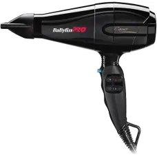 Фен для волос BaByliss PRO Caruso Ionic BAB6510IRE, 2400 Вт, с ионизацией, профессиональный AC мотор, 123 м³/час