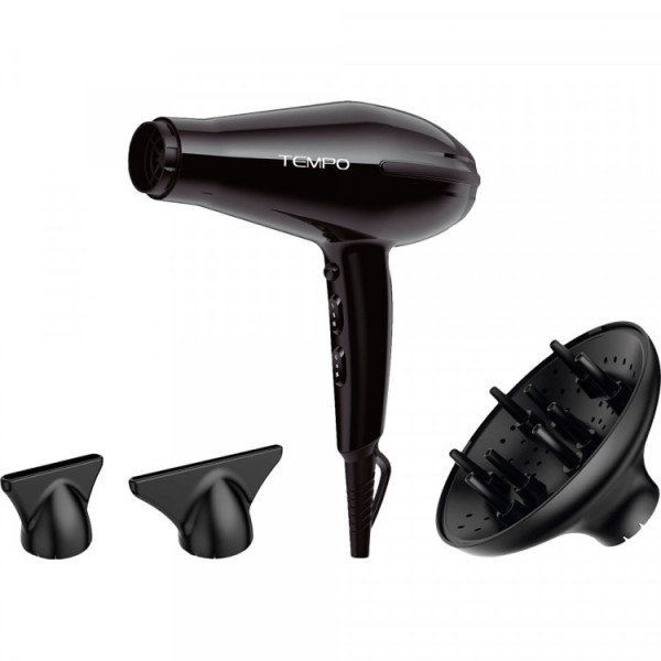 Фен для волос с диффузором Ga.Ma Tempo Ceramic 2200 Вт GH3370, 3 температурных режима, 2 скорости