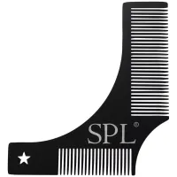 Трафарет для бороды с гребнем SPL 1201 из нержавеющей стали для моделирования формы