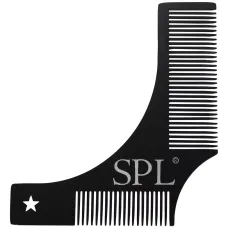 Трафарет для бороды с гребнем SPL 1201 из нержавеющей стали для моделирования формы