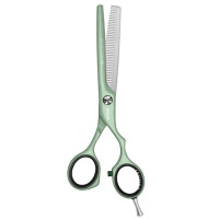 Ножницы парикмахерские филировочные 5.5 Jaguar White Line Pastell Plus Matcha Offset J-3054-13