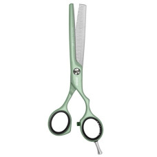 Ножницы парикмахерские филировочные 5.5 Jaguar White Line Pastell Plus Matcha Offset J-3054-13