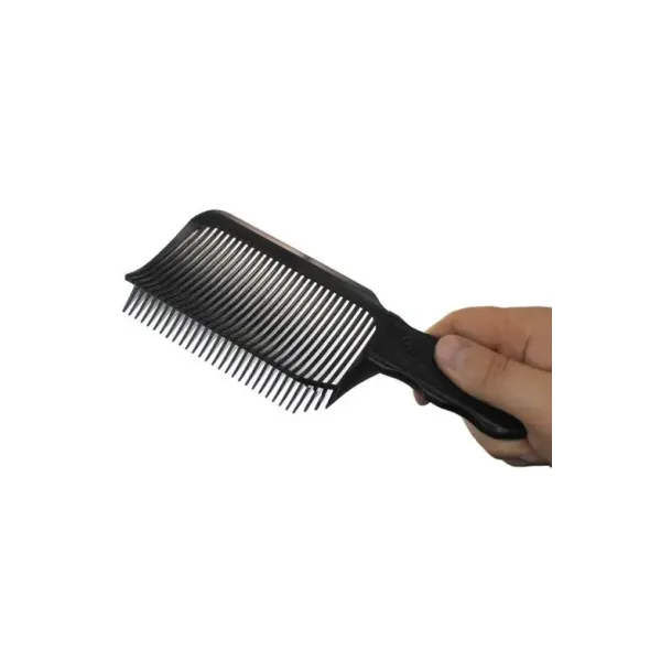 Перукарський гребінець для стрижки волосся Fade Comb SPL 9113 чорний для фейду та тушовки