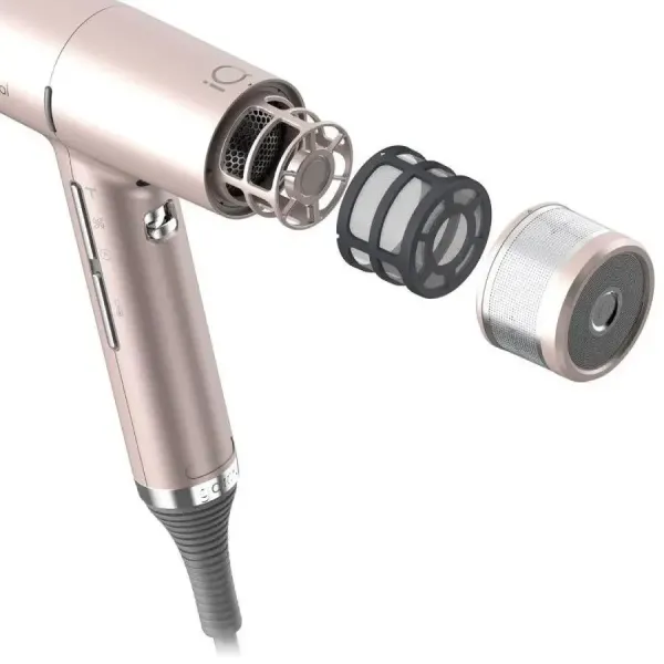 Фен для волос с диффузором Ga.Ma IQ3 Perfetto Rose&Gold PH6080.PK, 1600 Вт, 120000 об/мин, 74 м³/час