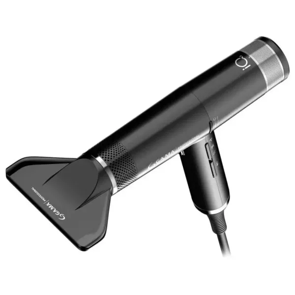 Фен для волос с диффузором Ga.Ma IQ3 Perfetto Black PH6080.BK, 1600 Вт, 110000 об/мин, 294 г, 74 м³/ч, черный