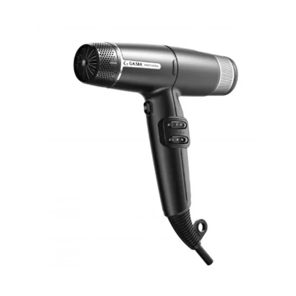 Фен для волос Ga.Ma IQ Lite Max Black PH6035.BK, 1700 Вт, 85 000 об/мин, 3 температуры, 2 скорости, диффузор