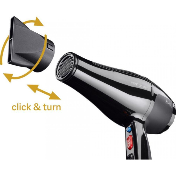 Фен для волосся з іонізацією Wahl Ventus Pro 2200 Вт, AC мотор, 165 км/год, 103 м³/год 4352-0470