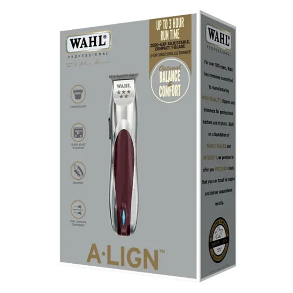 Триммер для стрижки и окантовки аккумуляторный Wahl A-Lign Cordless 5 star 08172-016, роторный DC, 7200 об/мин