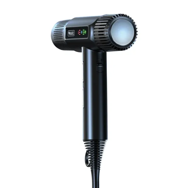 Фен для волосся Wahl Vanquish T-Dryer Black 4321-0470-1600 Вт, DC мотор SmoothTone, дифузор, іонізація, холодний обдув, LED-дисплей, 340 г