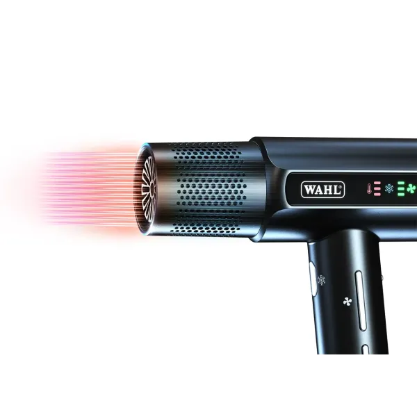 Фен для волосся Wahl Vanquish T-Dryer Black 4321-0470-1600 Вт, DC мотор SmoothTone, дифузор, іонізація, холодний обдув, LED-дисплей, 340 г