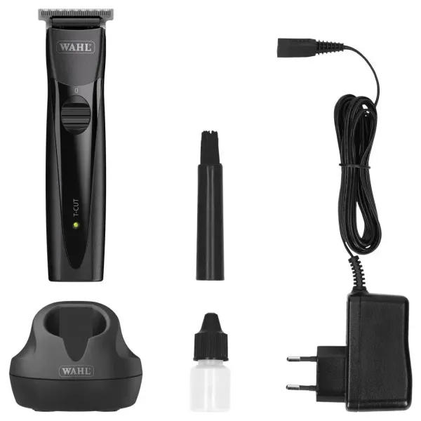 Триммер для стрижки и окантовки аккумуляторный Wahl T-Cut Total Black 1591-0465