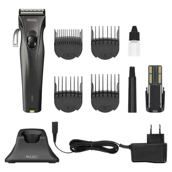 Машинка для стрижки аккумуляторно-сетевая Wahl Genio Total Black 1876-0488