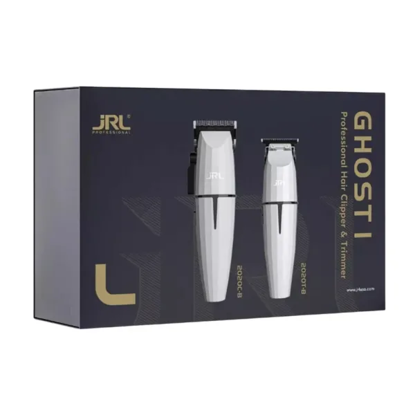 Набор для стрижки и окантовки волос и бороды  JRL Onyx Ghost Collection 1 JRL-GH2024-1, машинка и триммер, белый