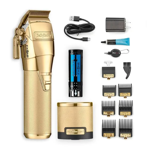 Машинка для стрижки акумуляторна BaByliss PRO FxOne All-Metal Gold Clipper FX899GE