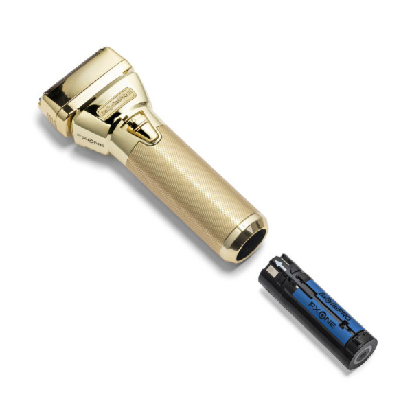 Шейвер BaByliss PRO FX79FSGE FxOne All-Metal Double Foil Gold Shaver, титановые сетки, 10000 об/мин