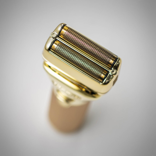 Шейвер BaByliss PRO FX79FSGE FxOne All-Metal Double Foil Gold Shaver, титановые сетки, 10000 об/мин