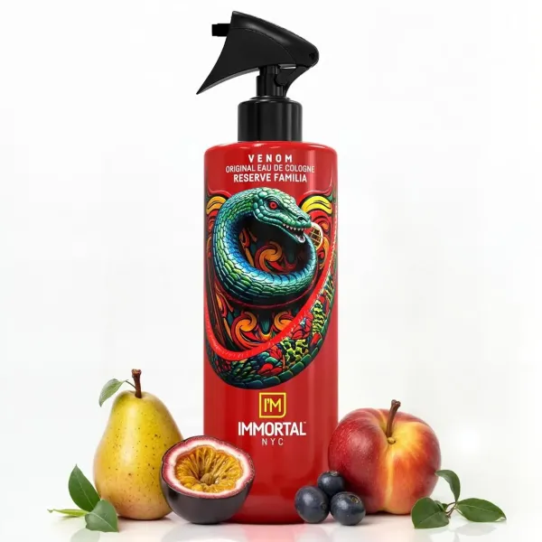 Одеколон после бритья Immortal NYC Venom Reserve Eau De Cologne 500 мл NYC-105, мужской уход и аромат
