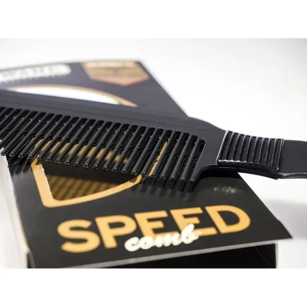 Расческа Wahl Speed Flat Top Comb Black 03329-017 для стрижки волос машинкой, черная, профессиональная