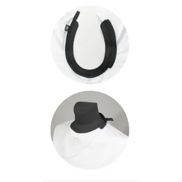Пеньюар накидка парикмахерский с силиконовым воротником JRL Professional Cutting Cape White JRL-AN31024