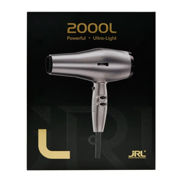 Фен для волос JRL Forte Silver 2000 Вт, 20500 об/мин, серебристый JRL-FP2000L
