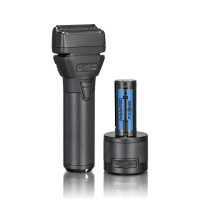 Шейвер BaByliss PRO FX79FSMBE FxOne All-Metal Double Foil Black, титановые сетки, 240 мин работы