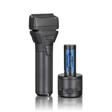 Шейвер BaByliss PRO FX79FSMBE FxOne All-Metal Double Foil Black, титановые сетки, 240 мин работы