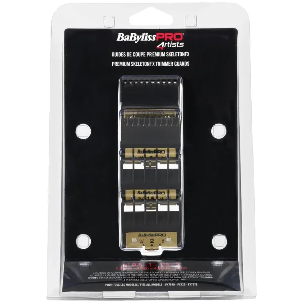 Набір насадок для тримера BaByliss PRO 4Artists Premium SkeletonFX FX7870 4шт. FXPTGE