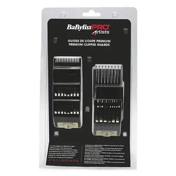 Набор насадок для машинок BaByliss PRO 4Artists Premium Clipper Guards 8 шт. FXPCGE