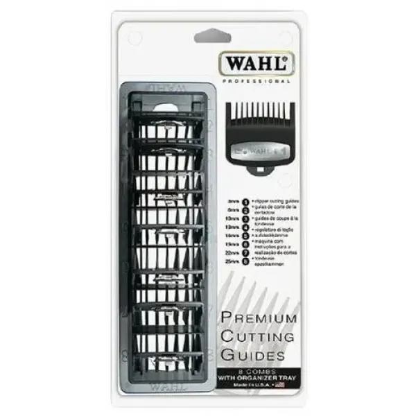 Набор насадок для стрижки с подставкой для машинок Wahl Premium 8 шт. 03171-500